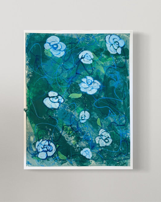 Gardenias in Blue #2 {A Love Story} Postcard