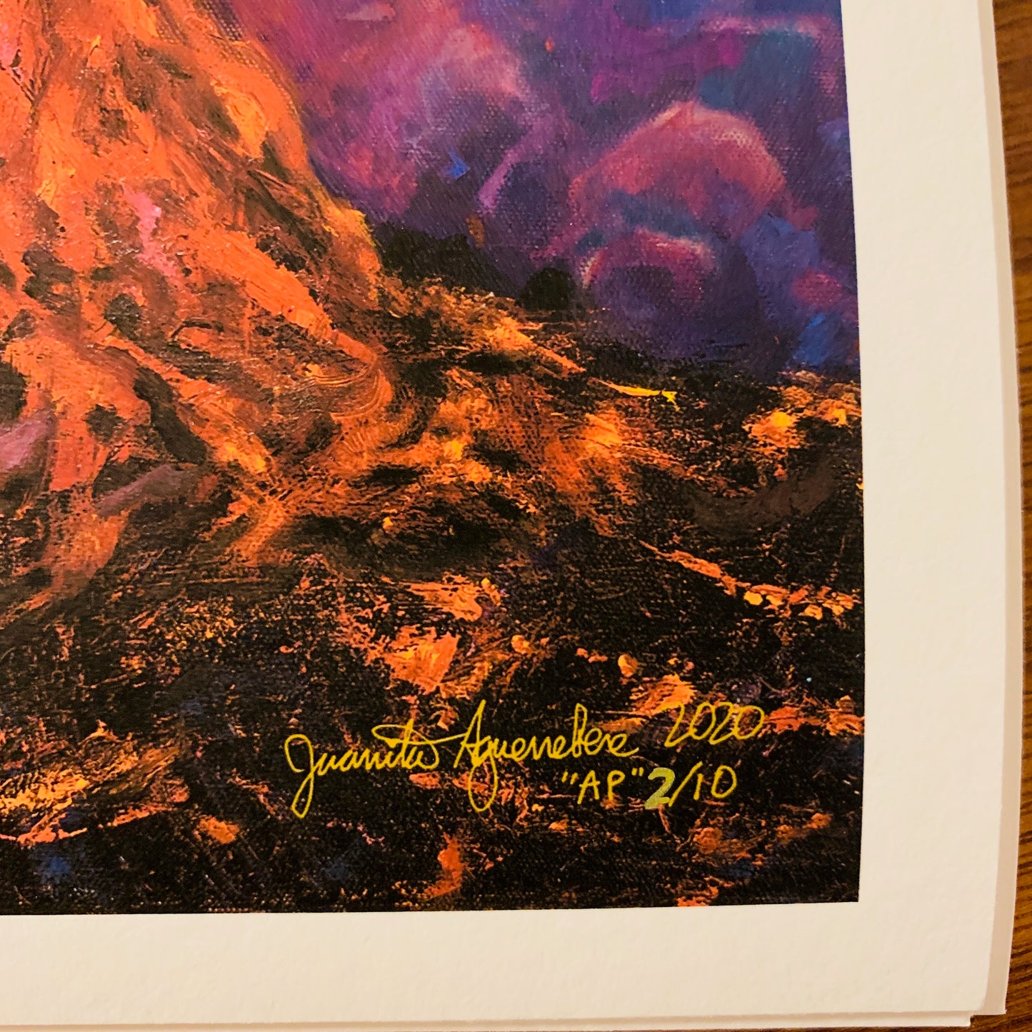 Eruption of Kilauea by Juanita Aguerrebere {Artist Proofs Series of 10}